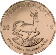 Moneda Krugerrand de 1 oz de Oro 2015