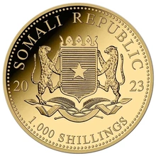 Elefante Somalí de 1 oz Oro 2023