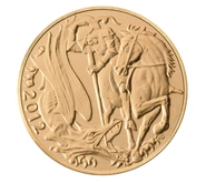 Moneda Soberano de Oro 2012 Jubileo de Diamante