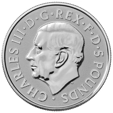 Moneda Bestias Tudor de Plata de 2 oz Unicornio de Seymour 2024