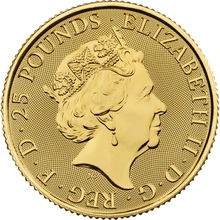 Royal Mint Patrón de 1/4 oz de Oro 2019