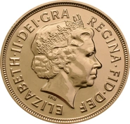 Soberanos de Oro Isabel II Cuarta Cabeza 1998 - 2015