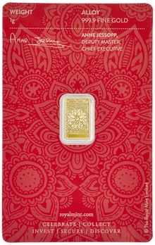 Lingote de Oro de 1 g Lakshmi
