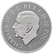 Moneda Mitos y Leyendas Rey Arturo de Plata de 10 oz 2024