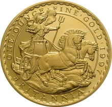 Juego de 4 Britannias Proof 1997 (en Caja Original)