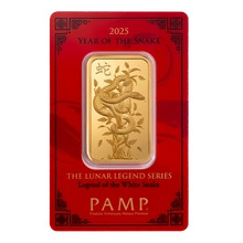 Lingote de Oro de 1 oz PAMP Año de la Serpiente 2025