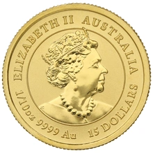 Moneda Perth Mint Calendario Lunar de Oro de 1/10 oz Año del Ratón 2020