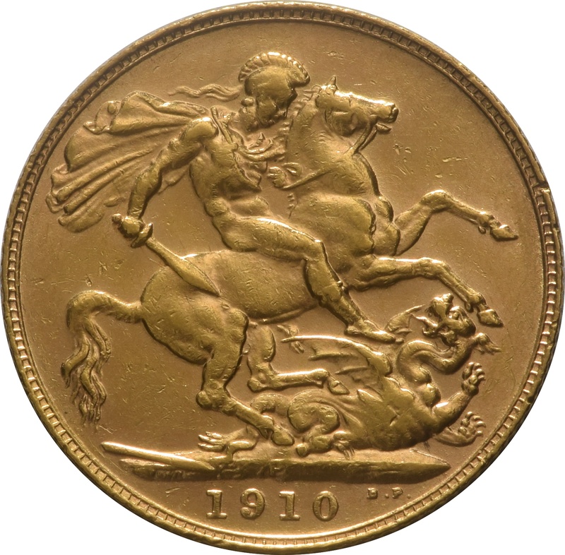 Soberano de Oro 1910 - Eduardo VII (P)