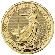 Moneda Britannia de Oro de 1 oz 2024