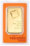 Lingote de Oro de 100 g Valcambi
