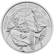 Moneda Mitos y Leyendas Merlin de Plata de 1 oz 2023