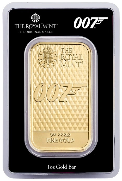 Lingote de Oro de 1 oz James Bond 007 Diamantes para la Eternidad