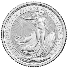 Moneda Britannia de Plata de Cuarto de Onza 2026