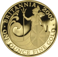 Juego de 4 Britannias Proof 2008 (en Caja Original)