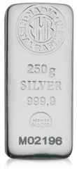 Lingote de Plata de 250 g Nadir