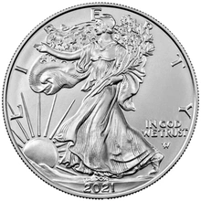 Moneda American Eagle de Plata de 1 oz 2021 Tipo II