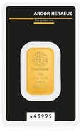 Lingote de Oro de 10 g Argor-Heraeus
