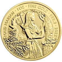 Moneda Mitos y Leyendas Maid Marian de Oro de 1 oz 2022