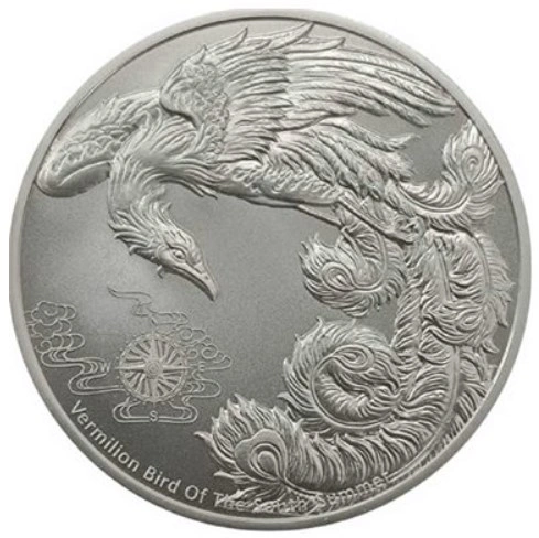 Moneda Plata 1 oz - "Ave bermellón 2023" Cuatro Guardianes