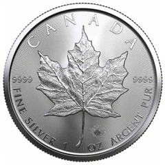 Moneda de Plata de 1 oz de Arce Canadiense (de Nuestra Elección)