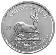 Moneda de Plata de 1 onza Krugerrand (de Nuestra Elección)