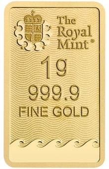 NUEVO Lingote de Oro de 1 g Britannia