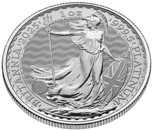 Moneda Britannia de Platino de 1 oz 2025