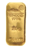 Lingotes de Oro de 250 g