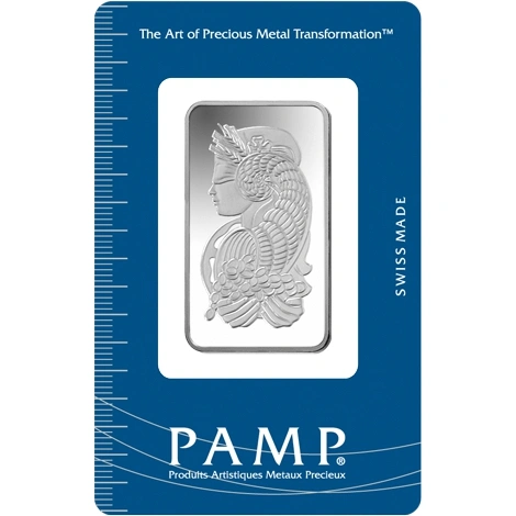 Lingote de Plata de 1/2 oz PAMP