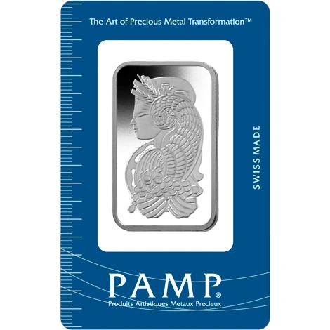 Lingote de Platino de 100 g PAMP