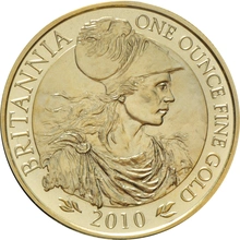 Moneda Britannia de Oro de 1 oz 2010
