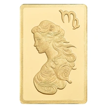 0.5g Lingote de oro PAMP Zodiacs Virgo Minted