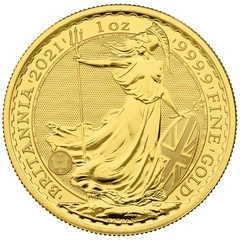 Moneda Britannia de Oro de 1 oz 2021