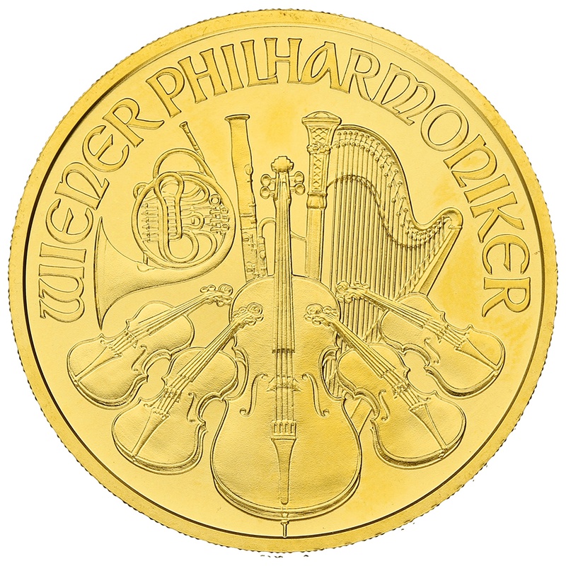 2022 Half Ounce Austrian Gold Philharmonic Coin