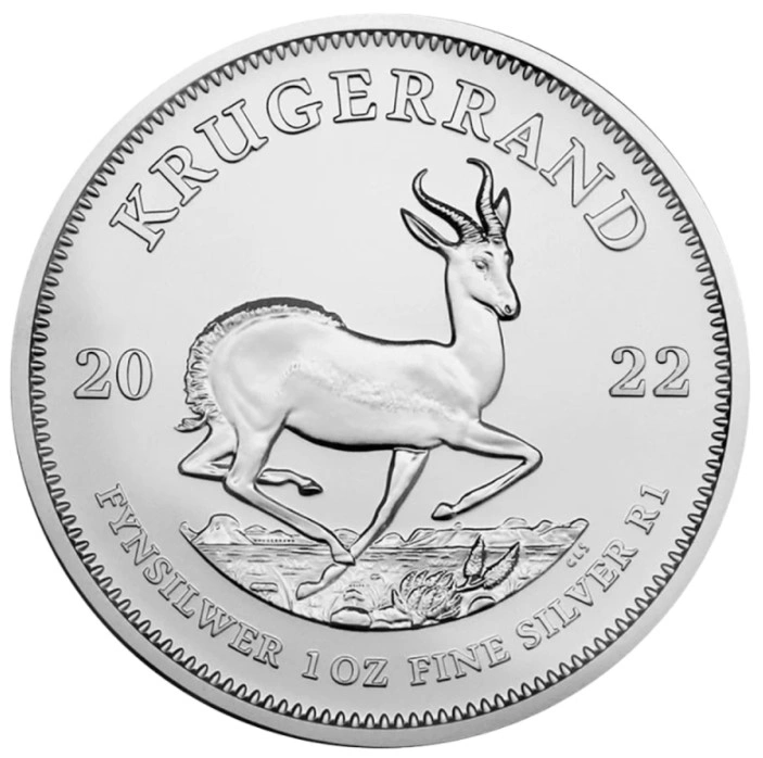 Moneda Krugerrand de 1 oz de Plata 2022