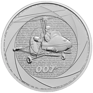 Moneda James Bond 007 de Plata de 1 oz 2024