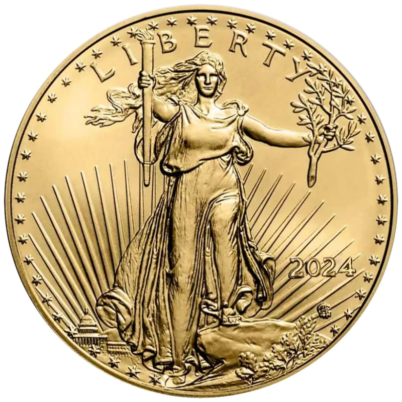 Moneda American Eagle de Oro de 1/4 oz 2024