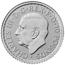 Moneda Britannia de Platina de Décimo de Onza 2025