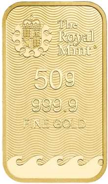 Lingote de Oro de 50 g Britannia