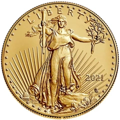 Moneda American Eagle de Oro de 1 oz 2021 Tipo 2