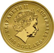 Moneda Nugget Australiano do Oro de 1 oz 1999