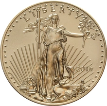 Moneda American Eagle de Oro de 1/2 oz 2016
