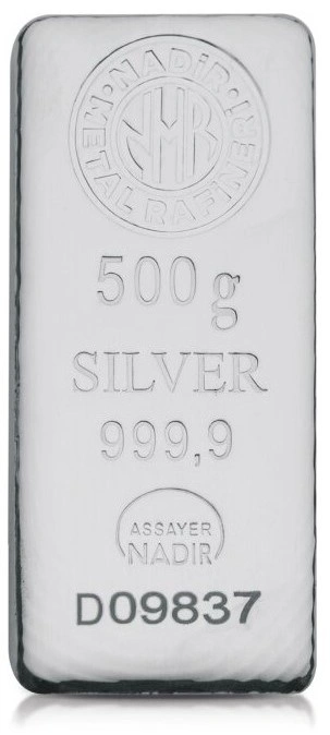 Lingote de Plata de 500 g Nadir