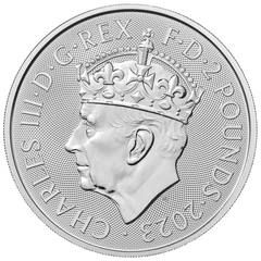 Moneda Britannia de Plata 1 oz Coronación Carlos III 2023