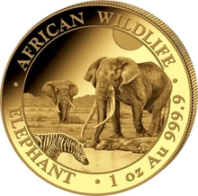 Moneda Oro 1 oz Elefante Somalí 2026