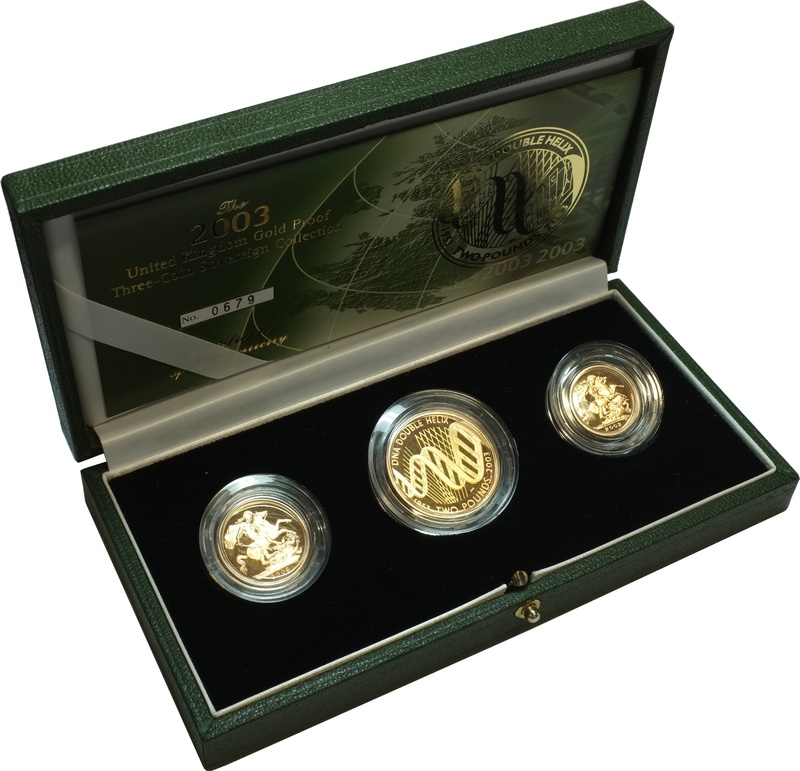 2003 Gold Proof Sovereign Three Coin Set