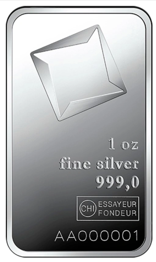 Lingote de Plata de 1 oz Valcambi