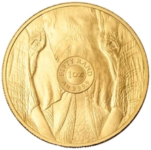 Moneda de Oro de 1 oz del Elefante - Série los Cinco Grandes 2025