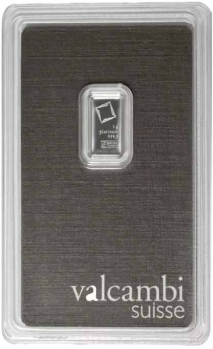 Lingote de Platino de 1 g Valcambi
