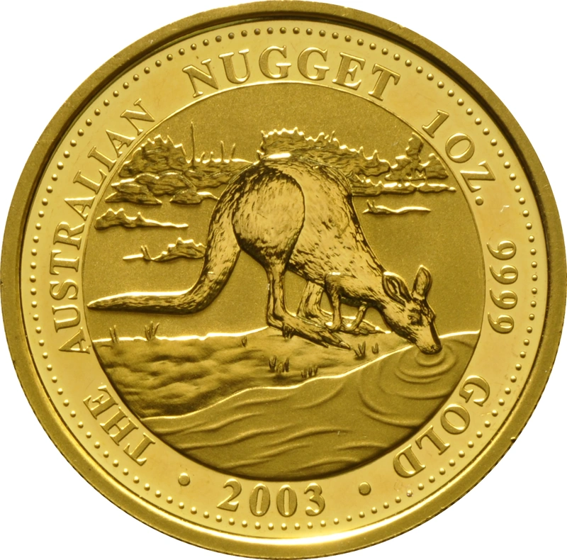 Moneda Nugget Australiano do Oro de 1 oz 2003